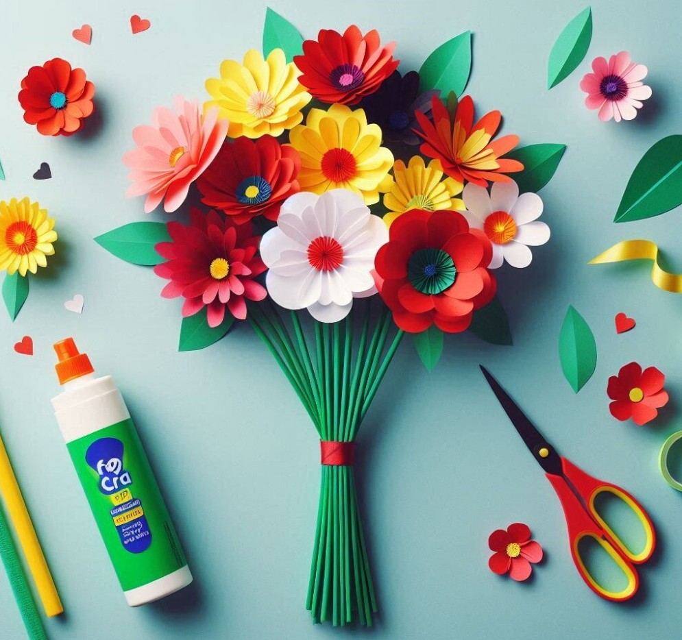 paper-flower bouquet