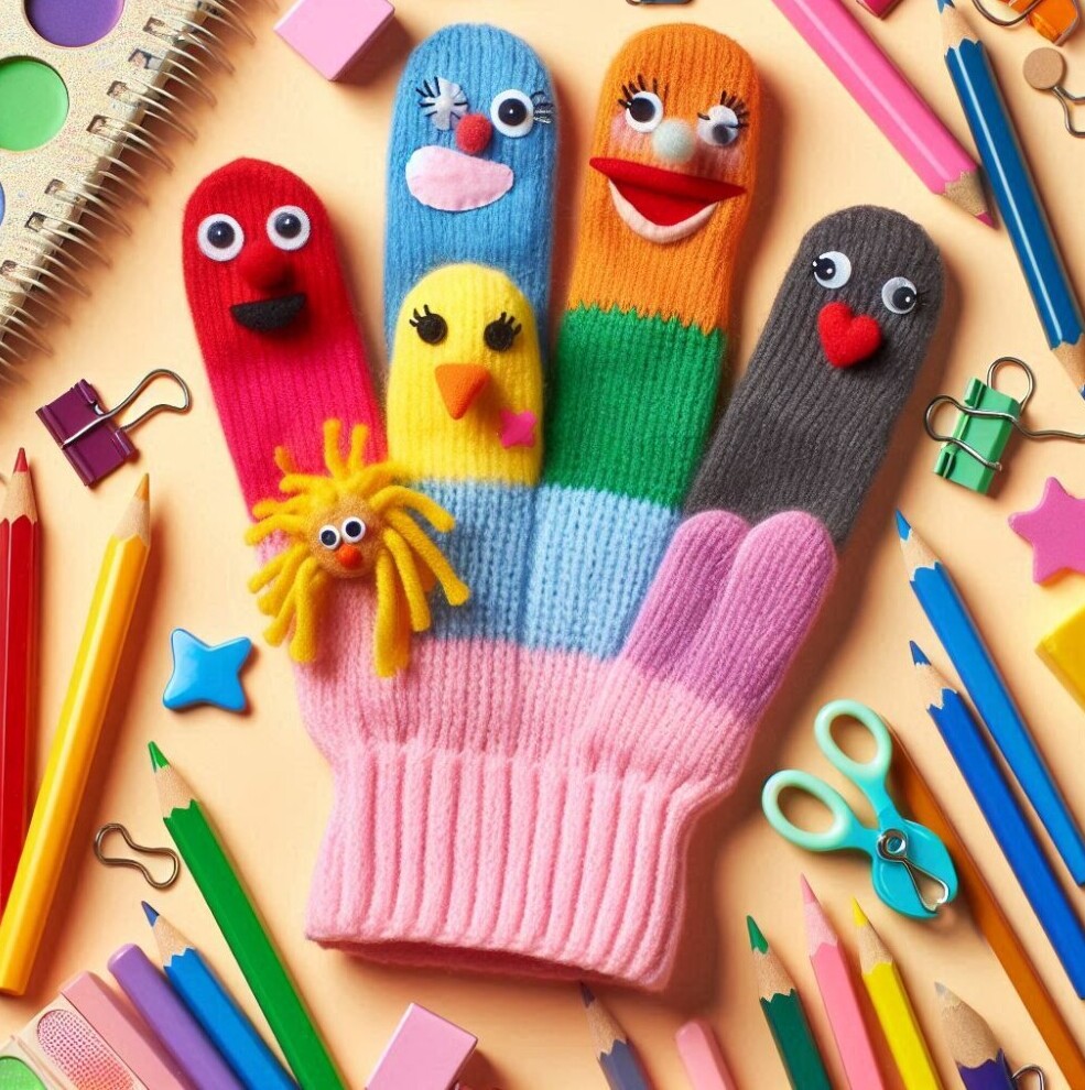 a glove puppet